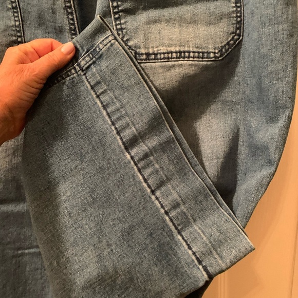 Luvamia Wide Leg Jeans Trendy Cropped Women’s Blue Jeans Cotton Blend Size 2XL - Picture 11 of 16